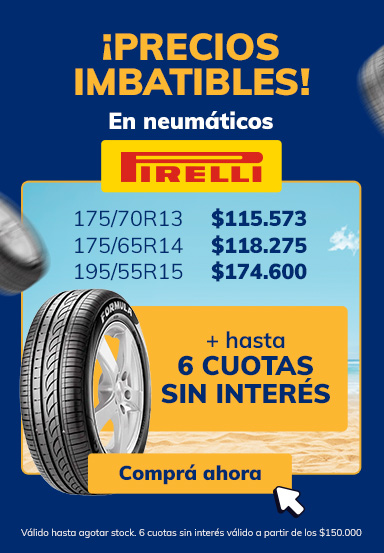 Neumáticos 50% de descuento - 12 cuotas sin interés
